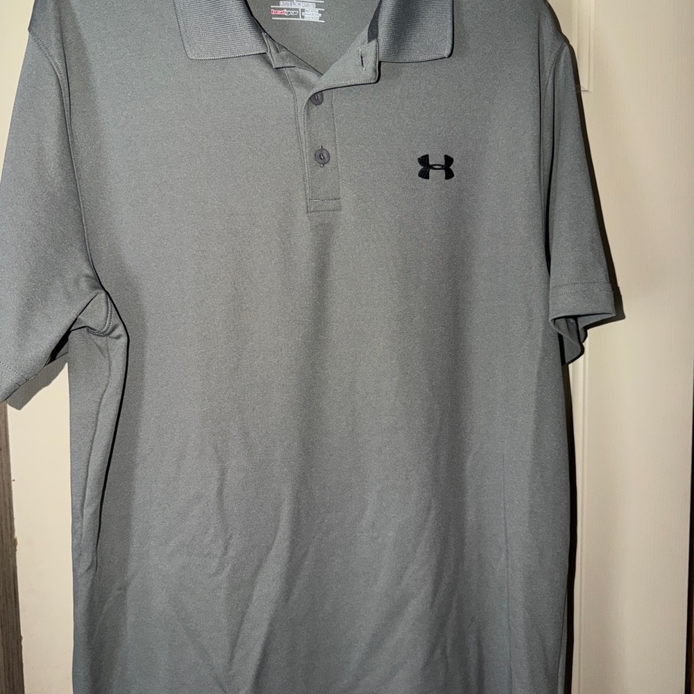 Under Armour Men's Polo Shirt in grey  heat gear